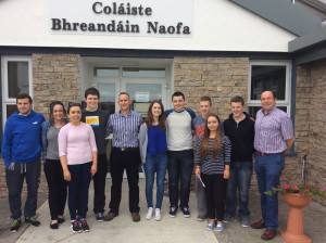 Students receiving their Leaving Cert Results