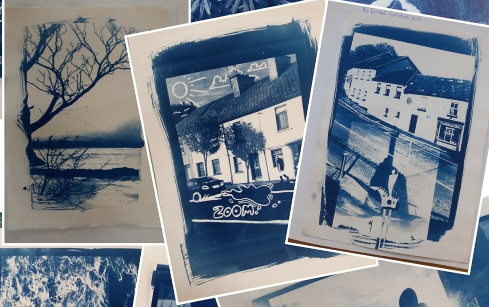 Westport College of Further Education Art Students complete a Cyanotype Project
