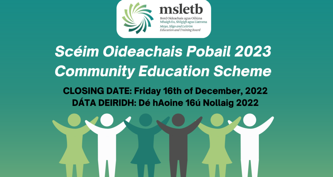 Community Education Scheme/ Scéim Oideachais Pobail 2023
