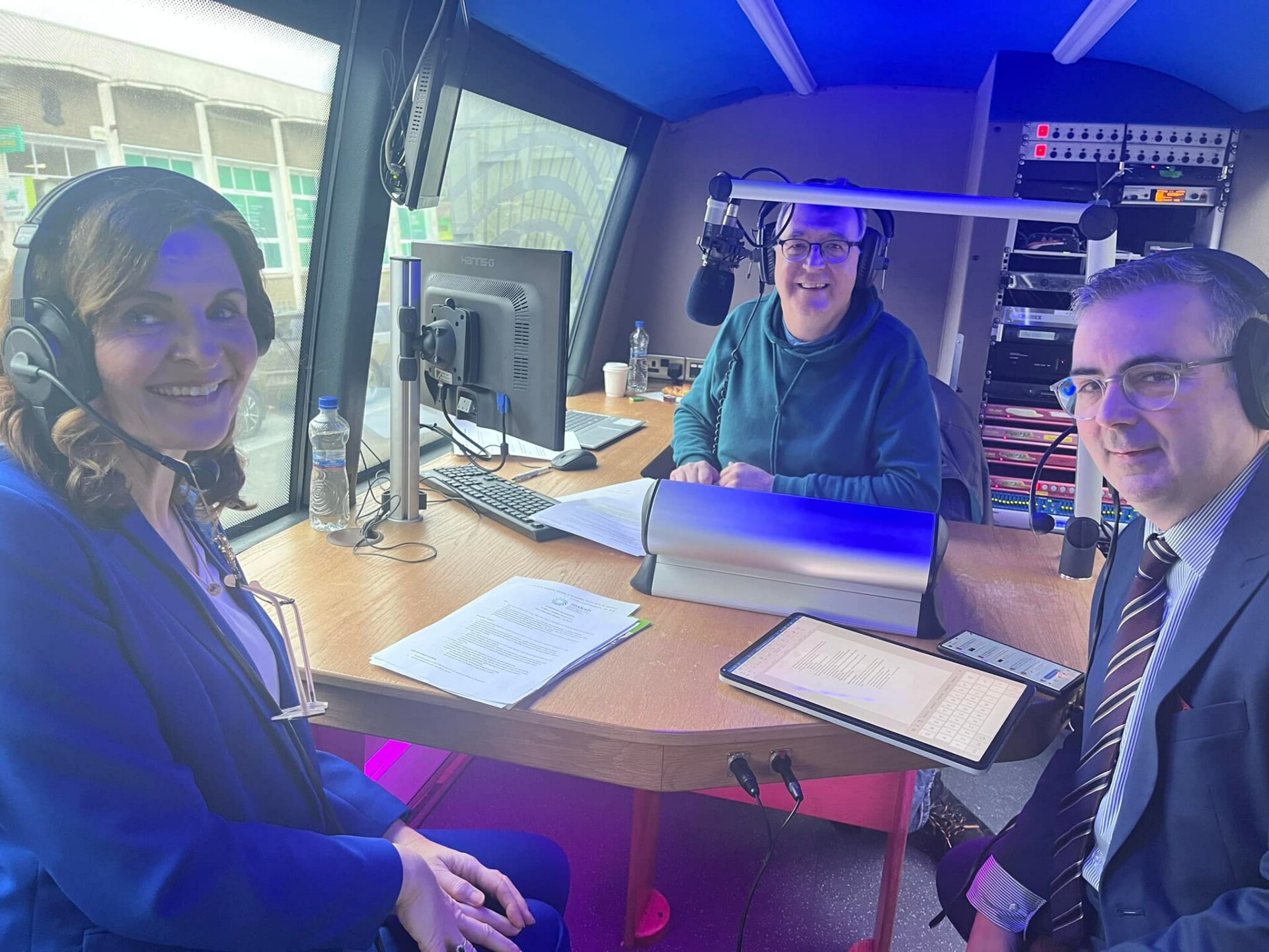 MSLETB Director of Schools, Mary Madden and Director of Further Education and Training Peter Egan on the 11 to 1 show on Shannonside FM with Paul Cunningham