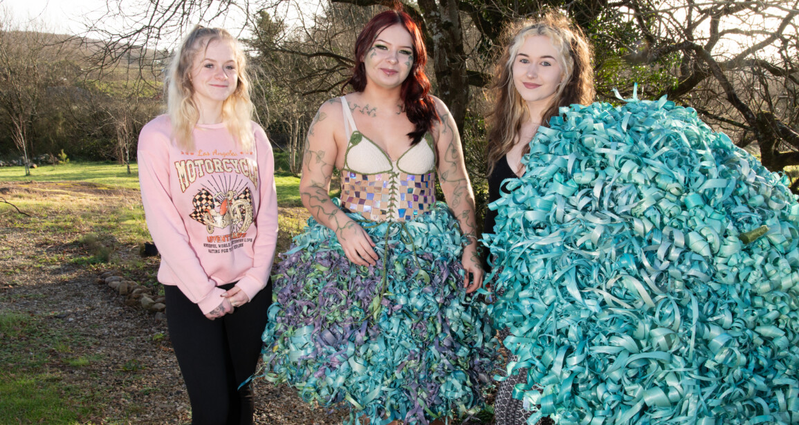 Youthreach Kiltimagh Shines Bright in Junk Kouture Regional Finals with “Earthly Elegance”