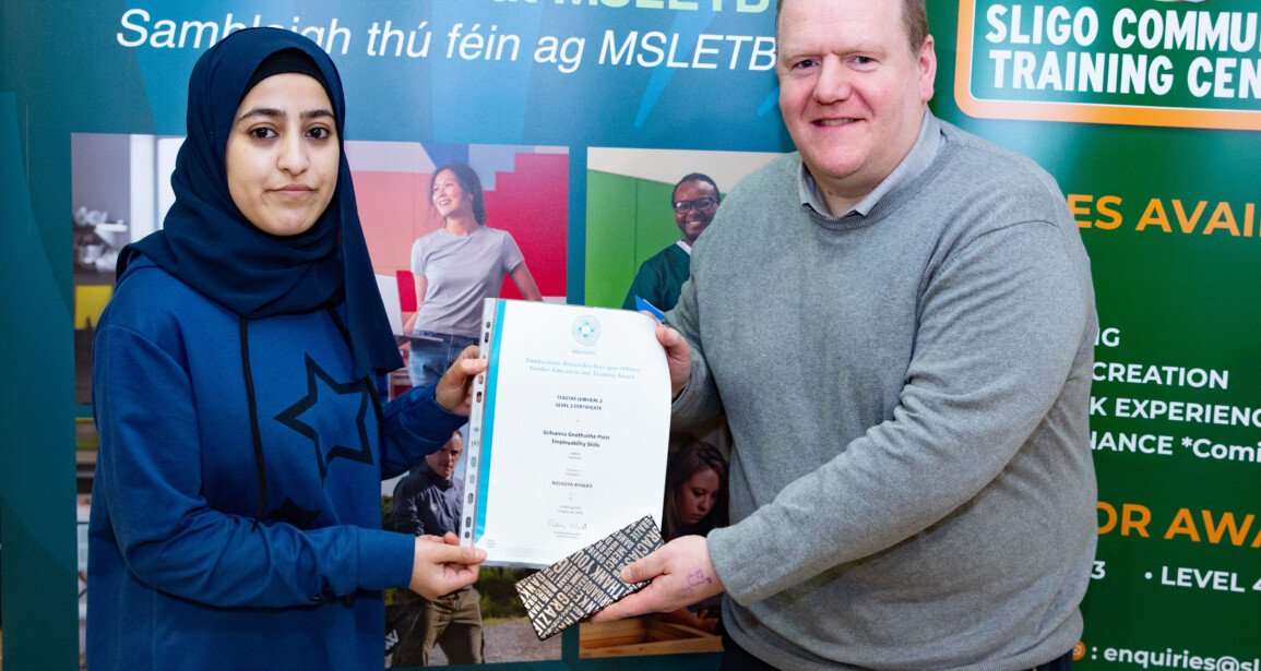Sligo Community Training Centre Celebrates Learner Success at Certification Day